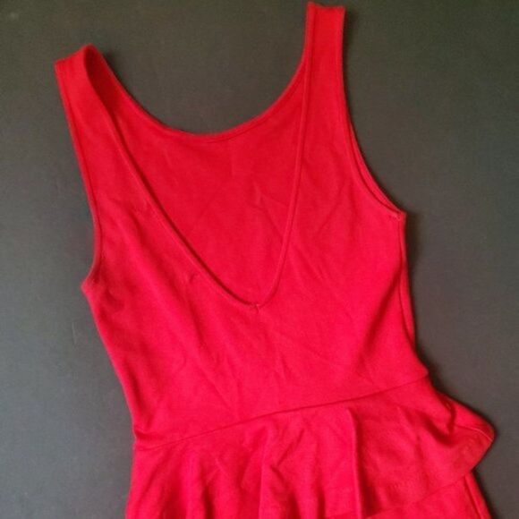 Zara Trafaluc Red Peplum Dress - Picture 7 of 8